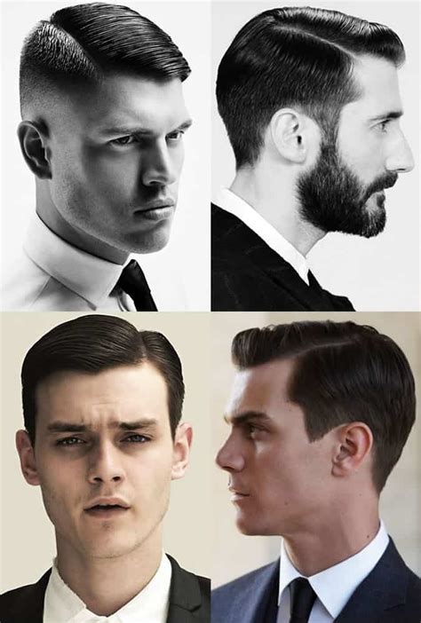 Classic man haircut - 2. Side Part Wavy Hair + Low Fade. Hair inspired by the ocean just got easier thanks to these effortless waves. Carefree and low-maintenance, this side part looks best when paired with a low fade. The fresh and edgy take on a classic hairstyle is ideal for the modern man and is suited for any occasion. Keep your …